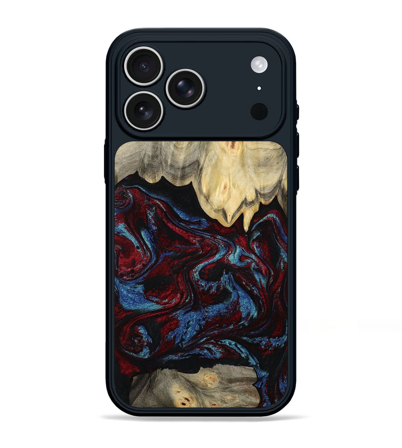 iPhone 17 Pro Max Wood Phone Case - Adonis (Red, 809223)