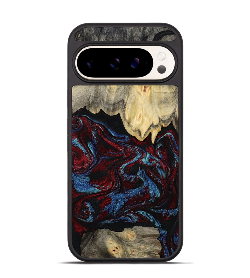 Pixel 9 Wood Phone Case - Adonis (Red, 809223)