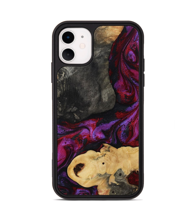 iPhone 11 Wood Phone Case - Aleena (Red, 809224)