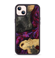 iPhone 14 Plus Wood Phone Case - Aleena (Red, 809224)