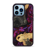 iPhone 14 Pro Max Wood Phone Case - Aleena (Red, 809224)