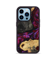 iPhone 14 Pro Wood Phone Case - Aleena (Red, 809224)