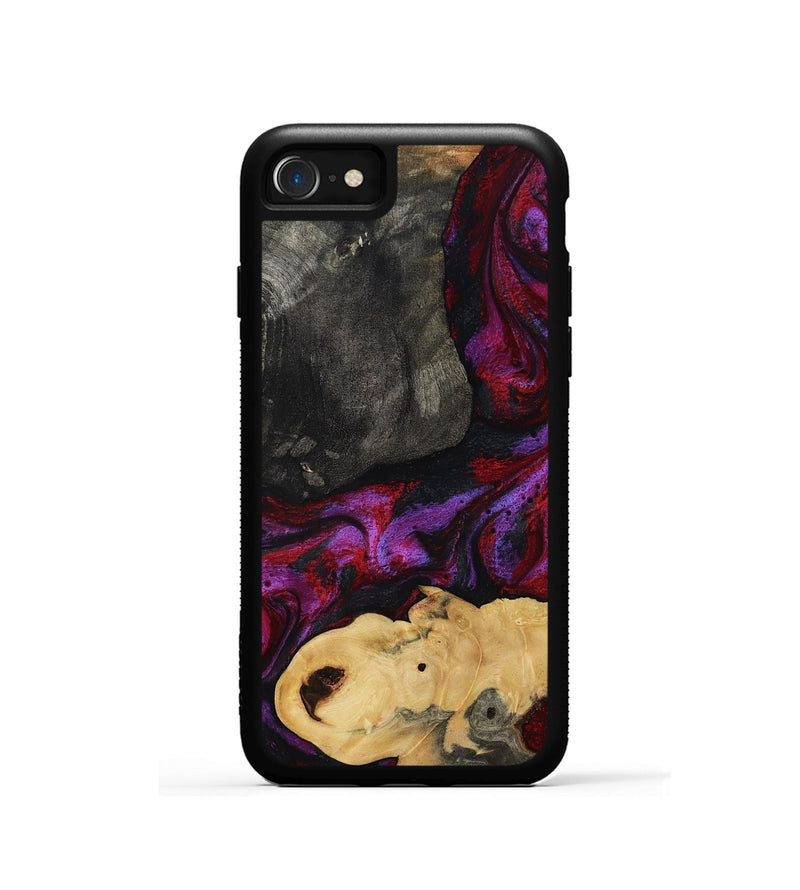 iPhone SE Wood Phone Case - Aleena (Red, 809224)