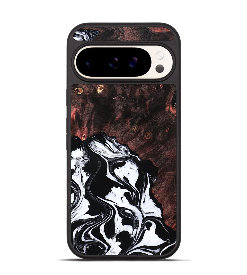 Pixel 9 Wood Phone Case - Marisol (Black & White, 809225)