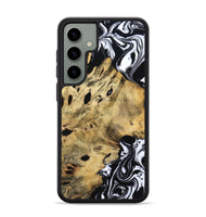 Galaxy S24 Plus Wood Phone Case - Kacey (Black & White, 809227)