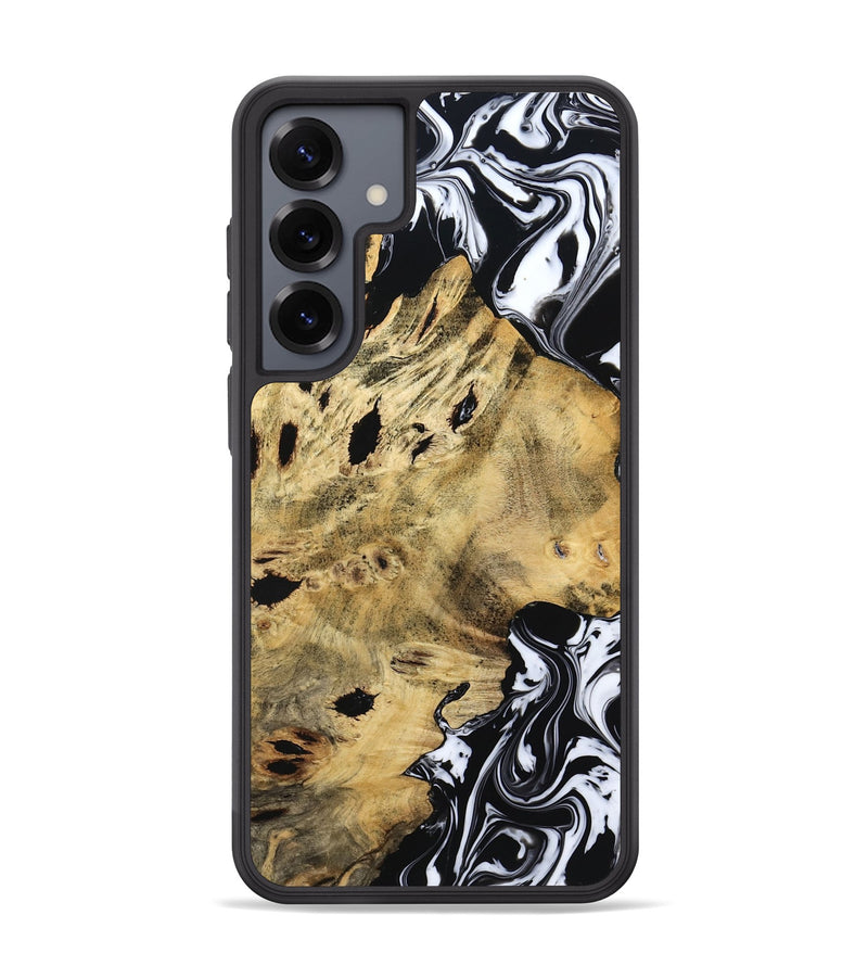 Galaxy S25 Plus Wood Phone Case - Kacey (Black & White, 809227)