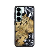 Galaxy S26 Wood Phone Case - Kacey (Black & White, 809227)