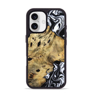 iPhone 17 Wood Phone Case - Kacey (Black & White, 809227)