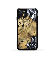 iPhone SE Wood Phone Case - Kacey (Black & White, 809227)