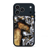 iPhone 17 Pro Max Wood Phone Case - Maisie (Black & White, 809230)