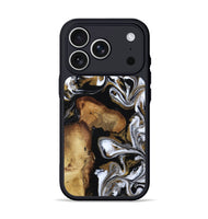 iPhone 17 Pro Wood Phone Case - Maisie (Black & White, 809230)
