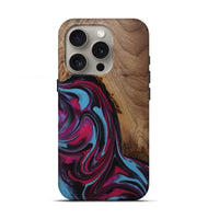iPhone 16 Pro Wood Live Edge Phone Case - Raymon (Red, 809253)
