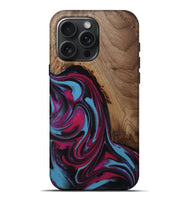 iPhone 16 Pro Max Wood Live Edge Phone Case - Raymon (Red, 809253)