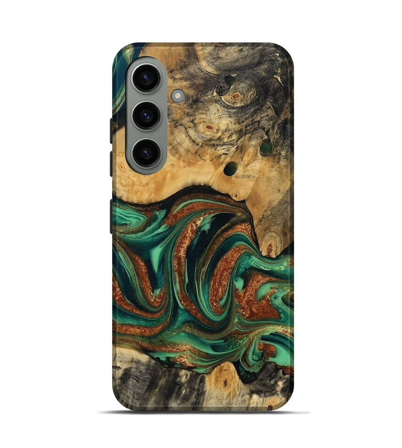 Galaxy S24 Wood Live Edge Phone Case - Judi (Green, 809255)