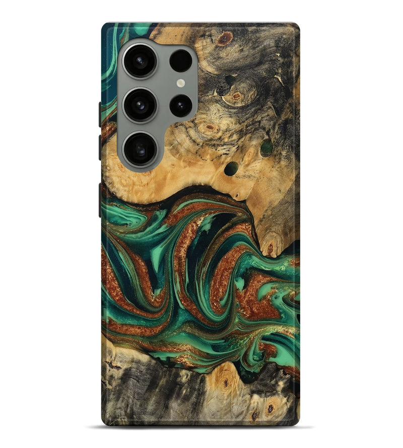 Galaxy S24 Ultra Wood Live Edge Phone Case - Judi (Green, 809255)