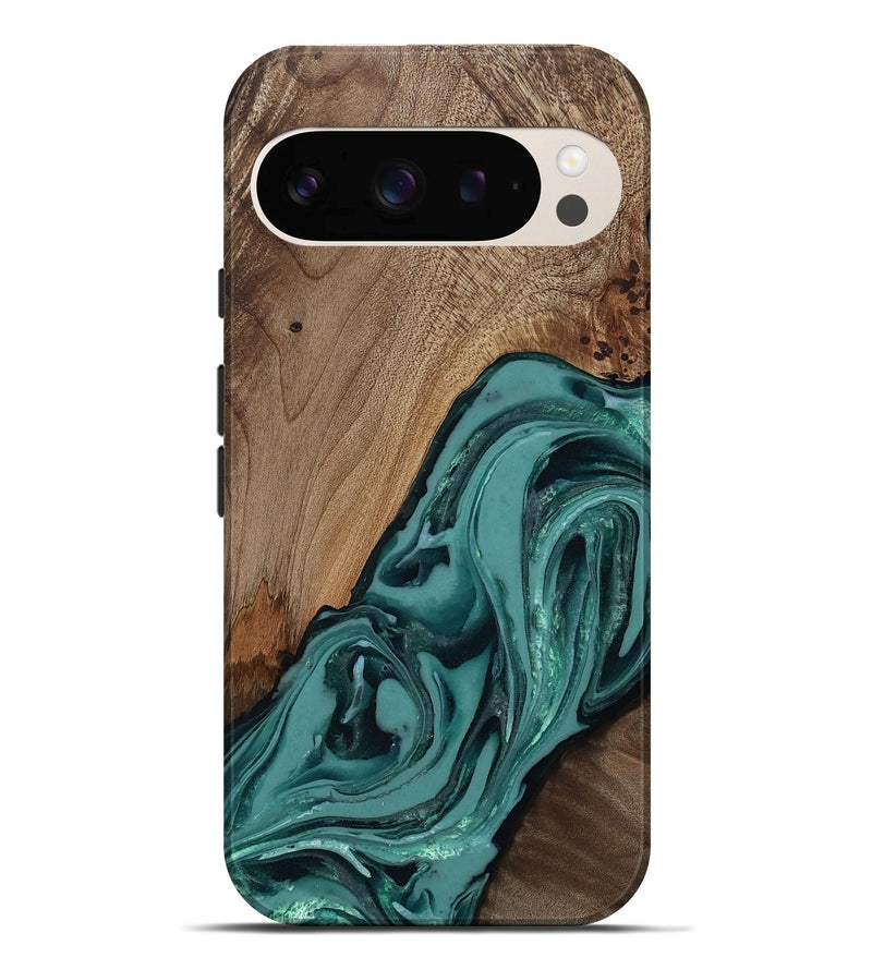 Pixel 10 Pro XL Wood Live Edge Phone Case - Asa (Green, 809262)