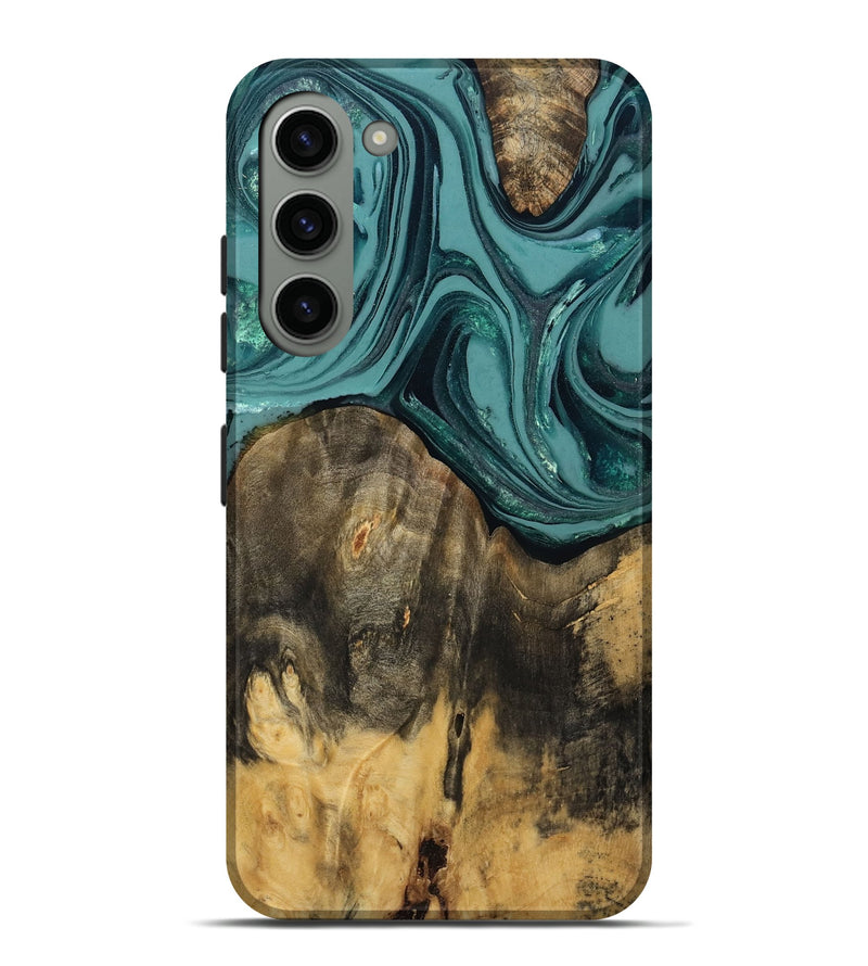 Galaxy S23 Plus Wood Live Edge Phone Case - Coleson (Green, 809263)