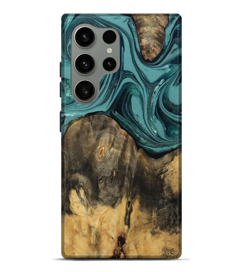 Galaxy S24 Ultra Wood Live Edge Phone Case - Coleson (Green, 809263)