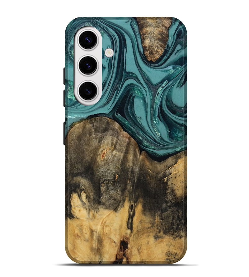 Galaxy S25 Plus Wood Live Edge Phone Case - Coleson (Green, 809263)