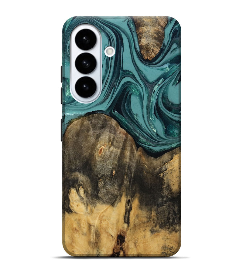 Galaxy S26 Plus Wood Live Edge Phone Case - Coleson (Green, 809263)