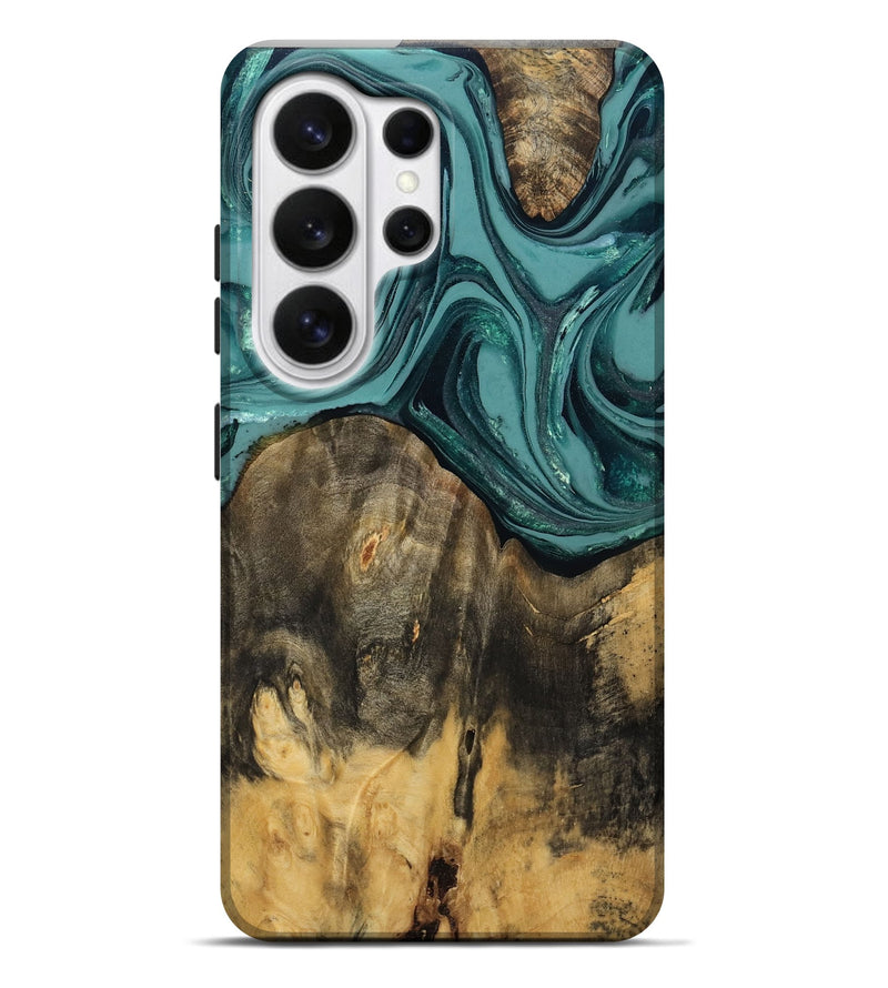 Galaxy S26 Ultra Wood Live Edge Phone Case - Coleson (Green, 809263)