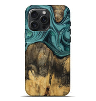 iPhone 16 Pro Max Wood Live Edge Phone Case - Coleson (Green, 809263)