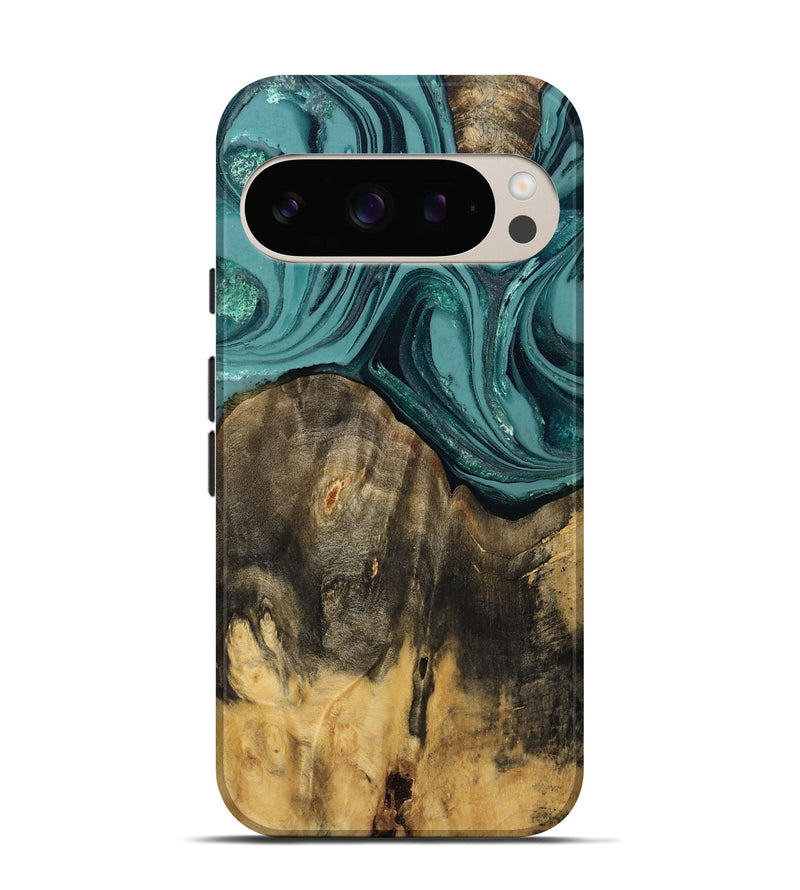 Pixel 10 Pro Wood Live Edge Phone Case - Coleson (Green, 809263)