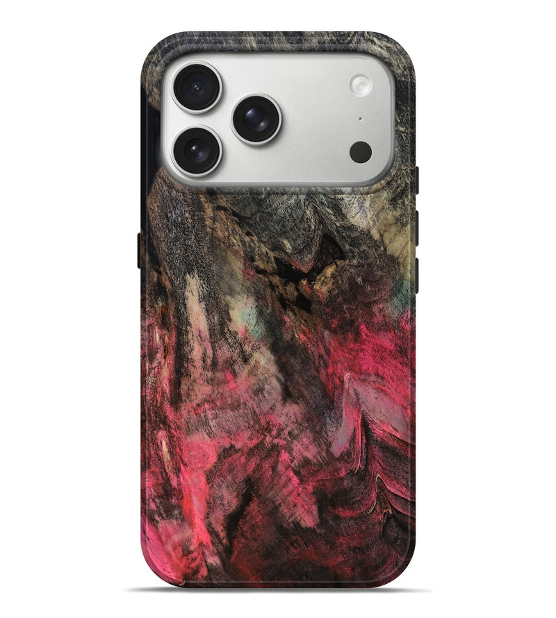 iPhone 17 Pro Max Wood Live Edge Phone Case - Violet (Wood Burl, 809264)