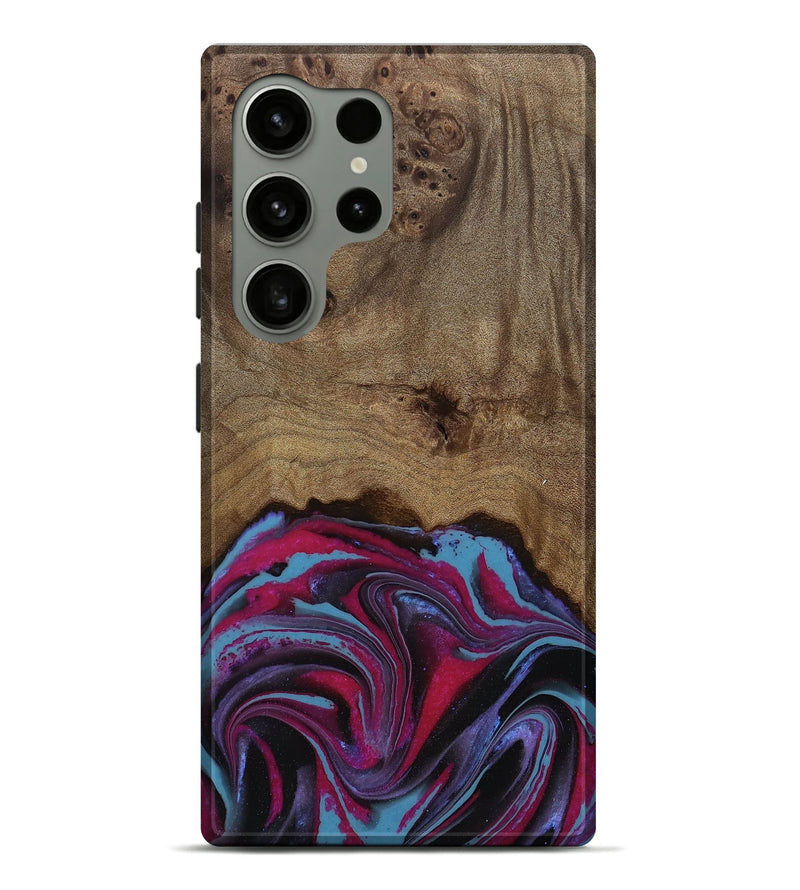 Galaxy S24 Ultra Wood Live Edge Phone Case - Atlas (Purple, 809267)