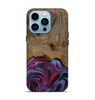 iPhone 14 Pro Wood Live Edge Phone Case - Atlas (Purple, 809267)