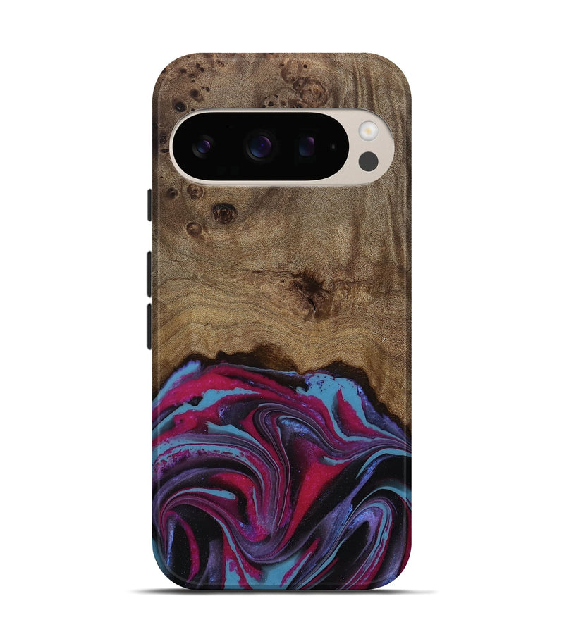 Pixel 10 Wood Live Edge Phone Case - Atlas (Purple, 809267)