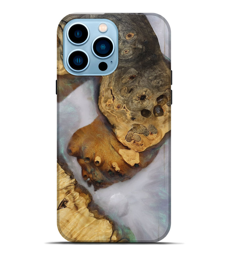 iPhone 14 Pro Max Wood Live Edge Phone Case - Corina (Clear, 809269)