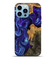 iPhone 14 Pro Max Wood Live Edge Phone Case - Alayah (Purple, 809272)