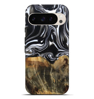 Pixel 10 Pro XL Wood Live Edge Phone Case - Maximo (Black & White, 809284)