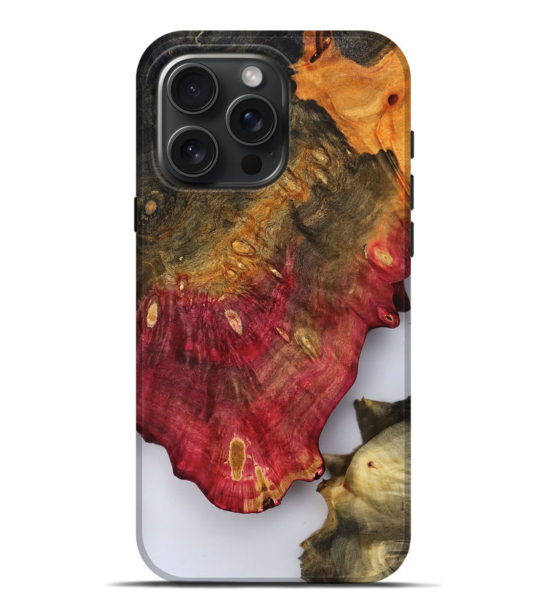 iPhone 16 Pro Max Wood Live Edge Phone Case - Heidy (Clear, 809287)