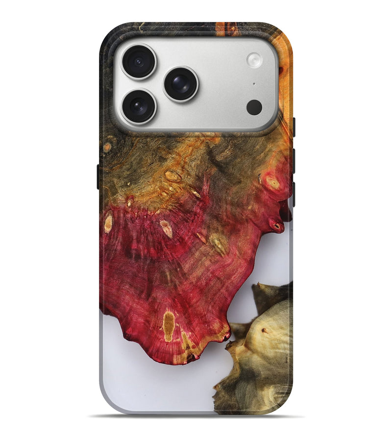 iPhone 17 Pro Max Wood Live Edge Phone Case - Heidy (Clear, 809287)