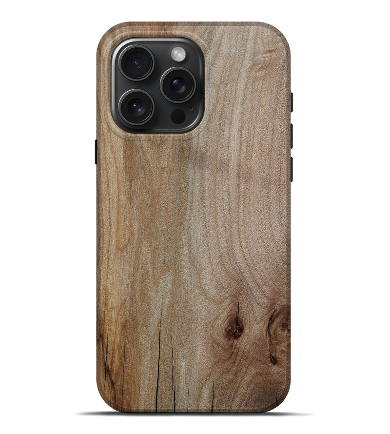 iPhone 16 Pro Max Wood Live Edge Phone Case - Yolanda (Wood Burl, 809288)