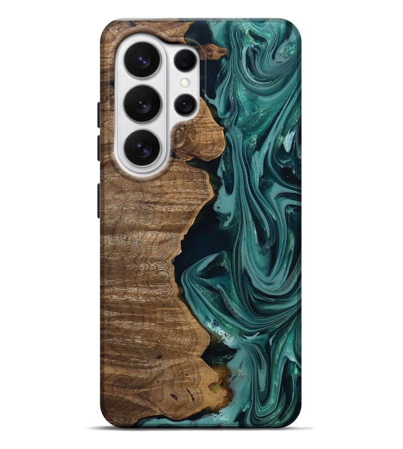 Galaxy S26 Ultra Wood Live Edge Phone Case - Evelyn (Green, 809289)