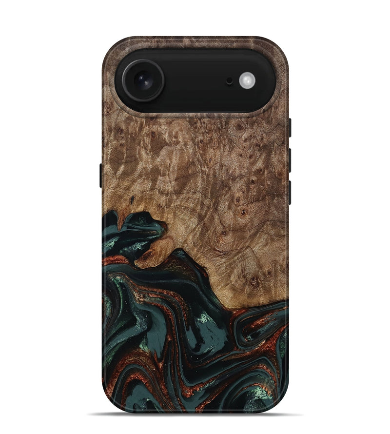 iPhone 17 Air Wood Live Edge Phone Case - Jaliyah (Green, 809290)