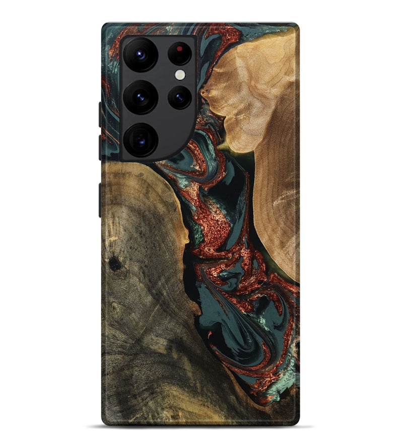 Galaxy S22 Ultra Wood Live Edge Phone Case - Taliyah (Green, 809291)