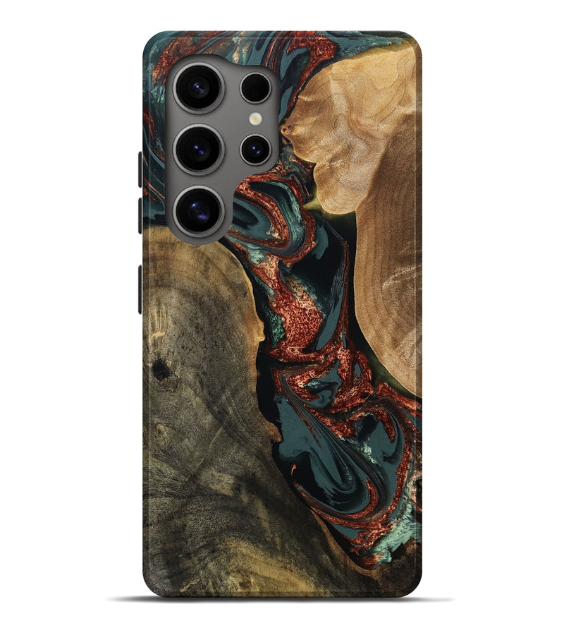 Galaxy S25 Ultra Wood Live Edge Phone Case - Taliyah (Green, 809291)