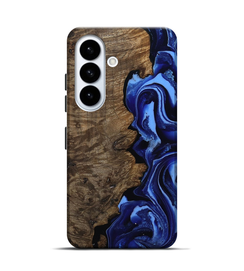 Galaxy S26 Wood Live Edge Phone Case - Katia (Blue, 809294)