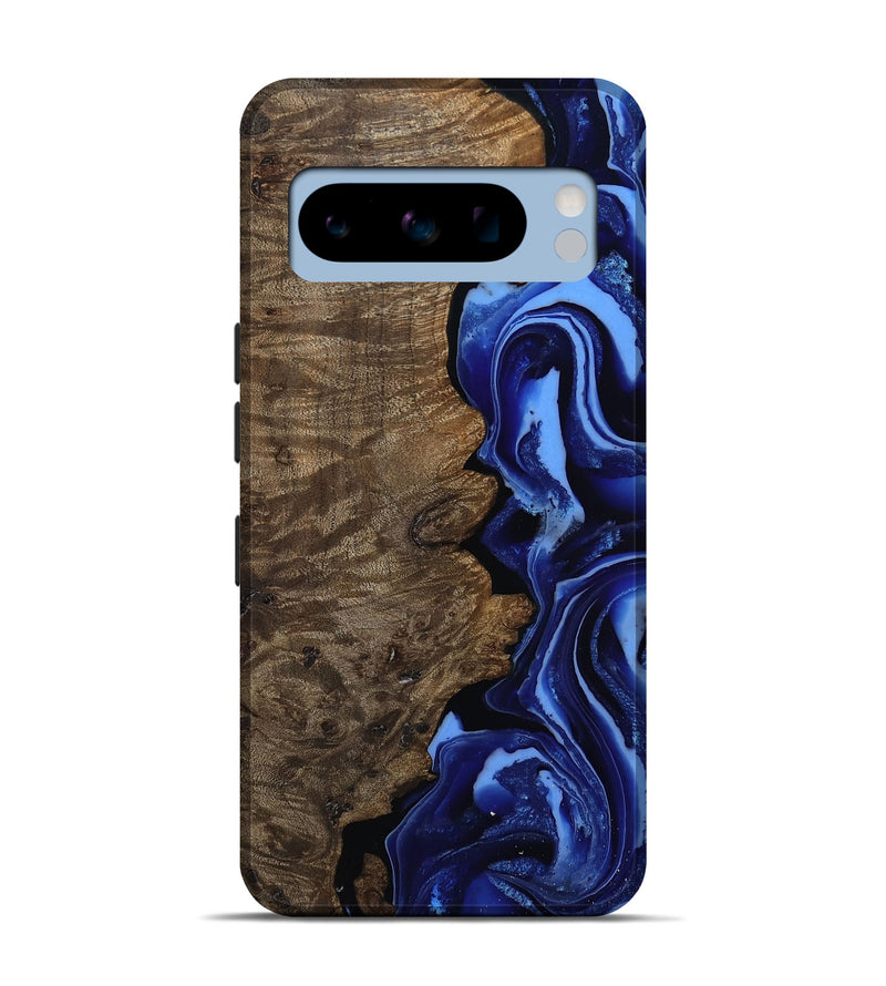 Pixel 8 Pro Wood Live Edge Phone Case - Katia (Blue, 809294)