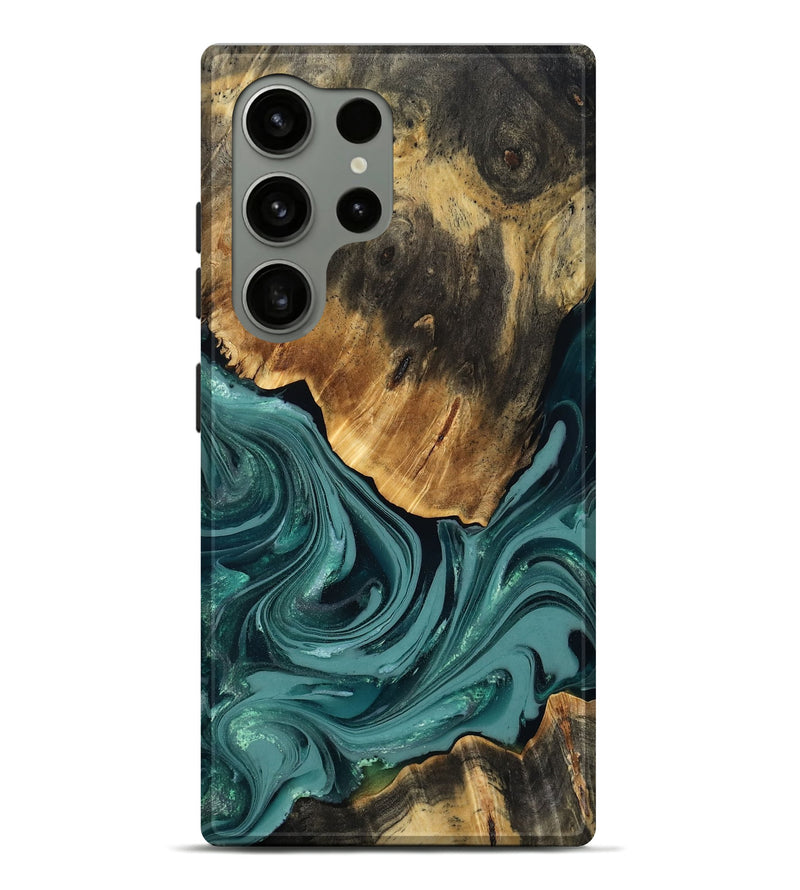 Galaxy S24 Ultra Wood Live Edge Phone Case - Colson (Green, 809295)