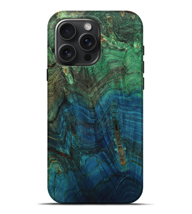 iPhone 16 Pro Max Wood Live Edge Phone Case - Bridget (Double Dyed, 809296)
