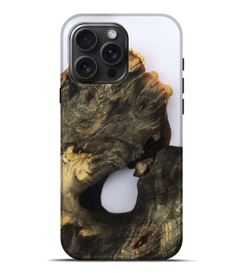 iPhone 16 Pro Max Wood Live Edge Phone Case - Dominik (Clear, 809300)
