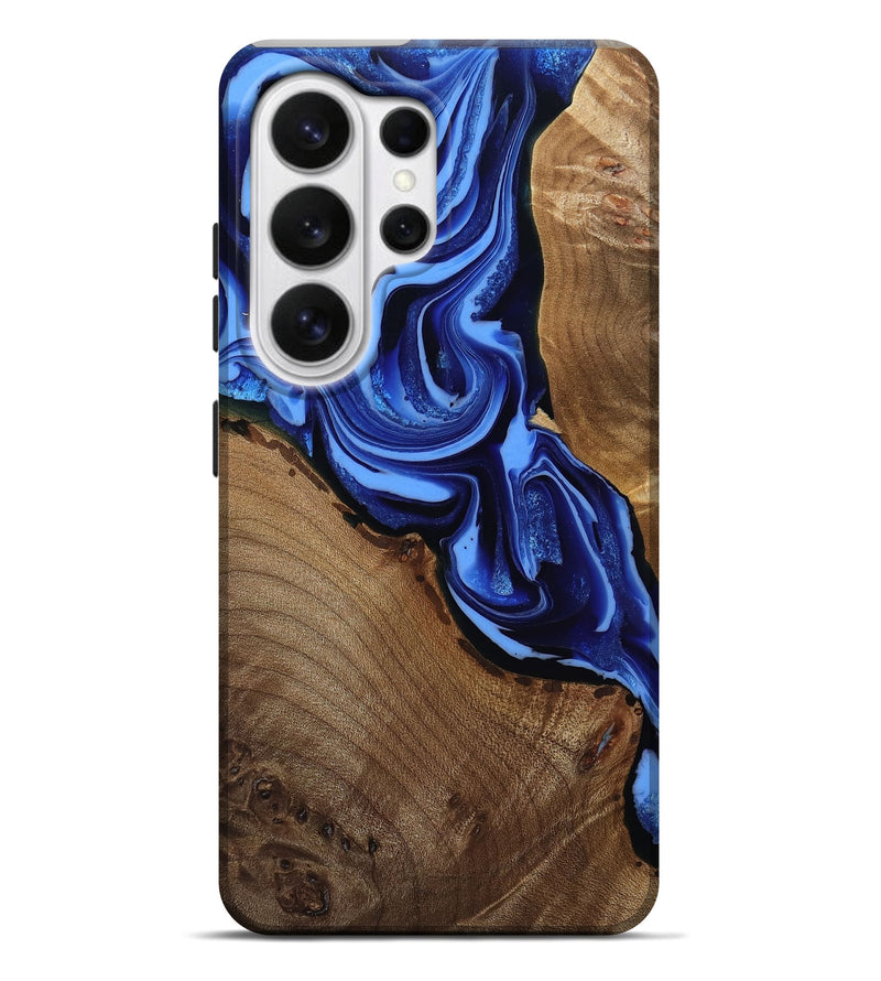 Galaxy S26 Ultra Wood Live Edge Phone Case - Janae (Blue, 809301)