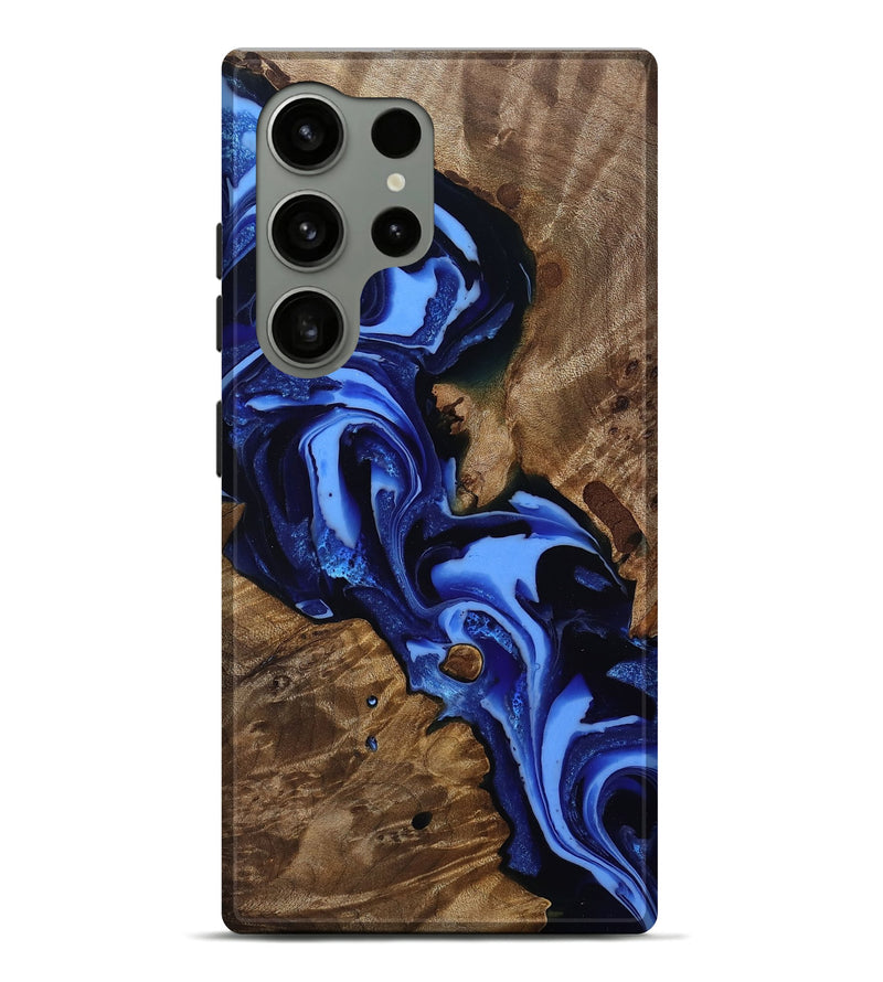 Galaxy S24 Ultra Wood Live Edge Phone Case - Keri (Blue, 809303)