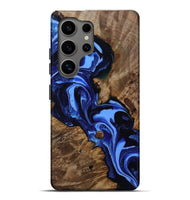 Galaxy S25 Ultra Wood Live Edge Phone Case - Keri (Blue, 809303)