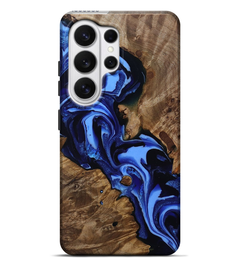 Galaxy S26 Ultra Wood Live Edge Phone Case - Keri (Blue, 809303)
